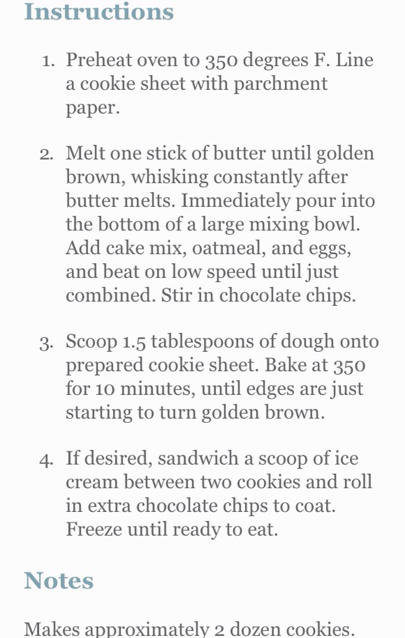 Brown butter cake batter chocolate chip cookie ice cream sandwiches