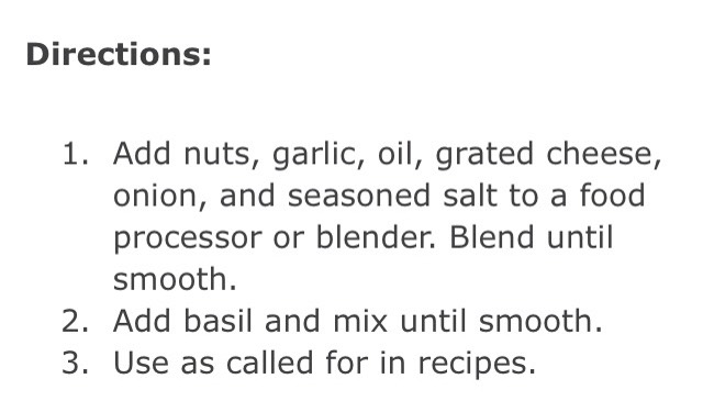 HOMEMADE PESTO SAUCE!! 