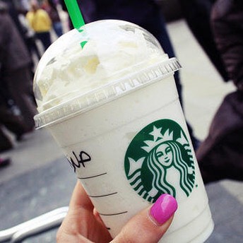 Candy Cane Frappuccino:
Ask your barista for a Vanilla Bean Frappuccino with 1-2 additional pumps of Peppermint Syrup.