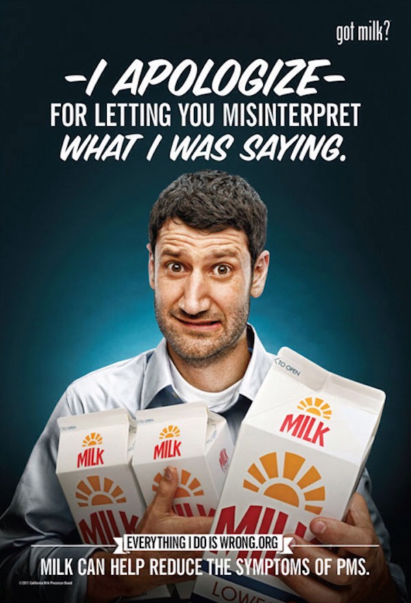 PMS Milk Ads! Too Hilarious! Oh Poor Boys!
