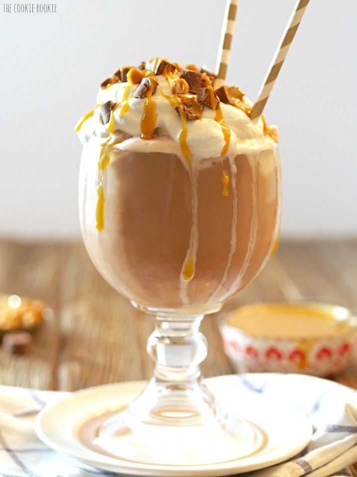 Frozen Caramel Hot Chocolate !!!!!