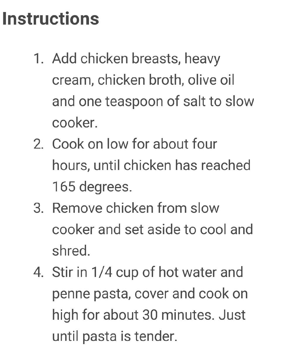 Slow Cooker Chicken Alfredo!! So Good!