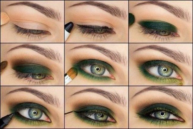Green Eyeshadow Tutorials 🌴