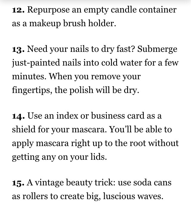 20 LIFE HACKS FOR YOUR BEAUTY ROUTINE!