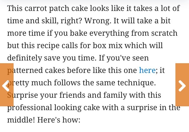 Carrot Patch Cake - Adorable For Easter And Spring Time!