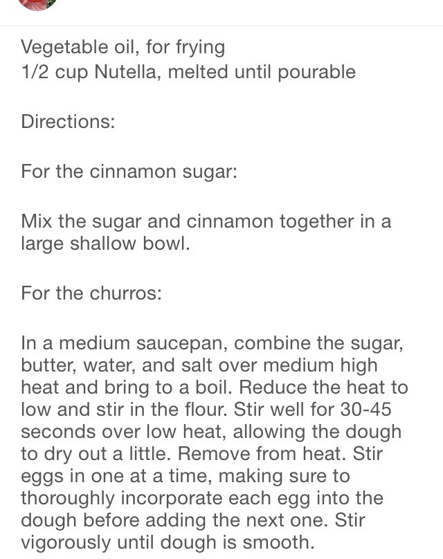 Nutella Stuffed Churros!