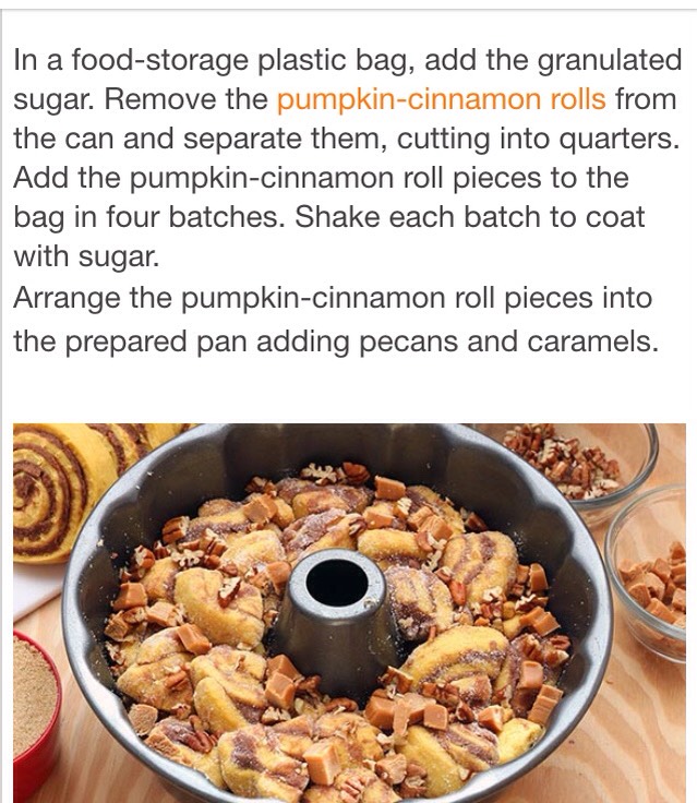 Pumpkin Cinnamon Roll Monkey Bread