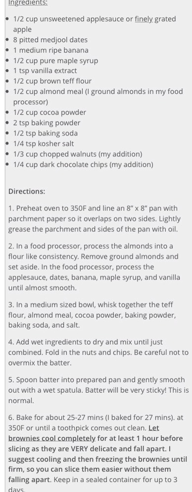 Vegan & Oil Free Chocolate Walnut Brownies 