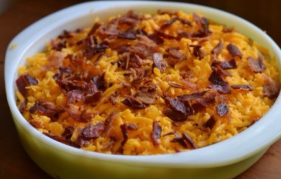 Cheddar bacon stuffed mushroom dip