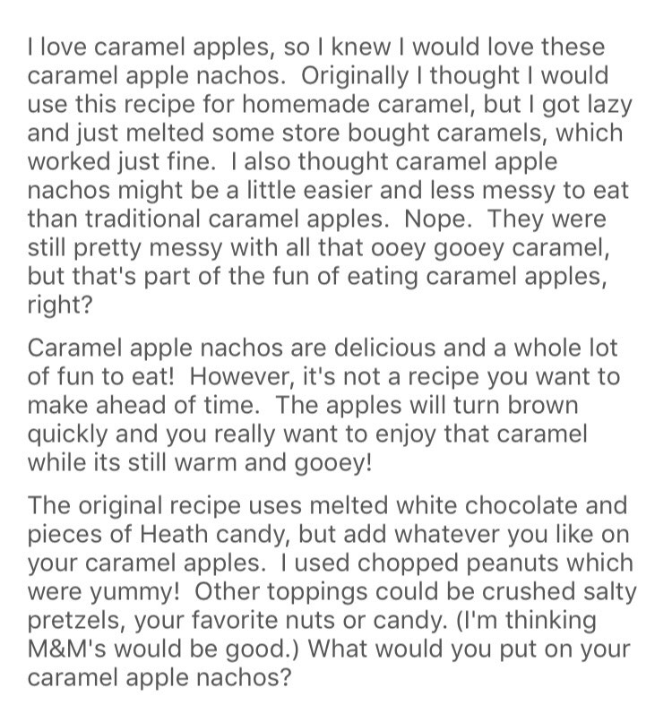 Caramel Apple Nachos