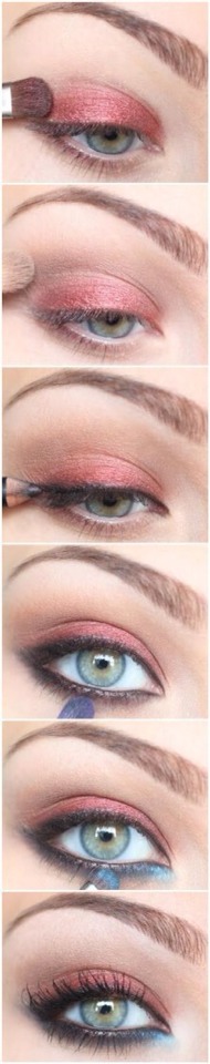 Autumn shimmer eye makeup guide