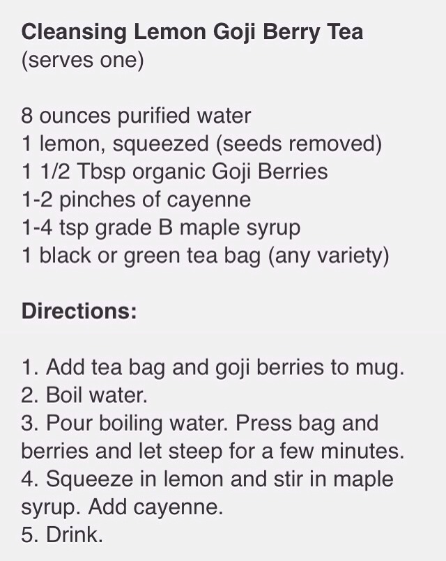 Goji Lemon Tea: Drink Every Morning ✨✨✨