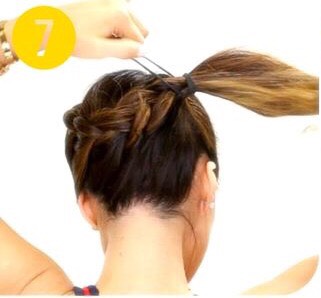 Cute French Braid Messy Side Bun