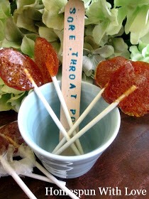 Natural Remedy: Kids Honey Lemon Sore Throat Lollipops