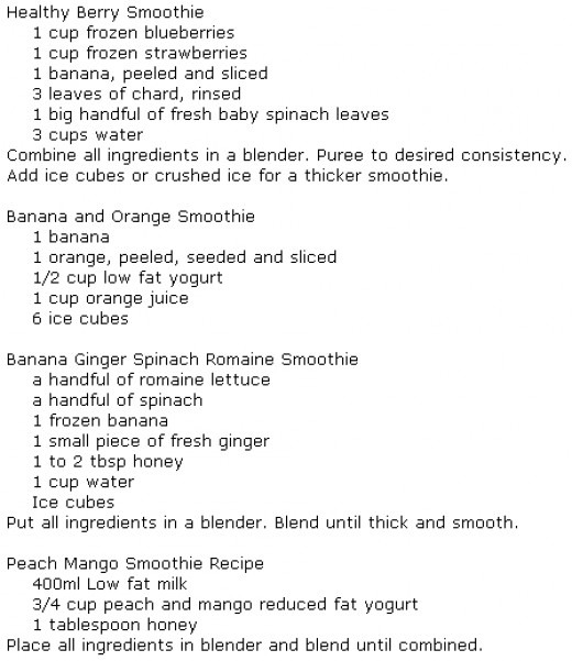 Weight Loss Smoothies (like Before Save)