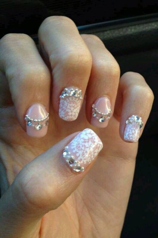 Lace Design Nails