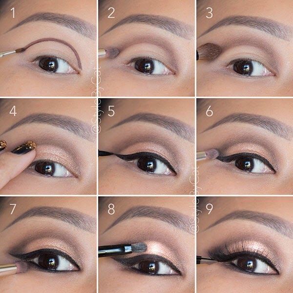 Brown Toned Glam Makeup