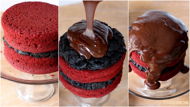 ❤️Red Velvet Oreo Truffle Fudge Cake❤️