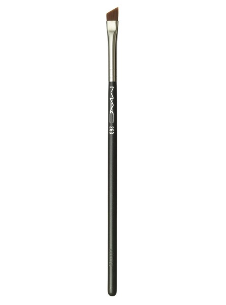 I have an angle brush that I actually trimmed to be a little thinner that I run under water and dip it into the black eyeshadow from the Naked 2 Palette, then I just line my eyes with it however I please! It's so easy to do, way easier and more precise than trying to use an eyeliner. Plus it lasts! 