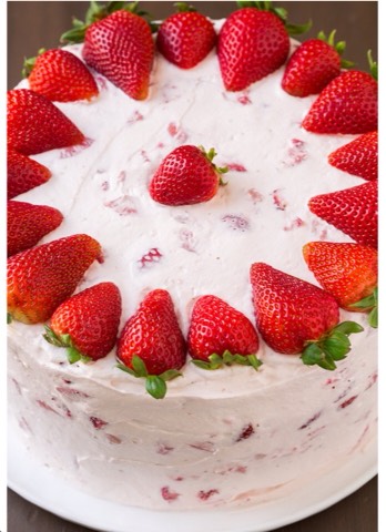 Amazing Fresh Strawberry Cream Cake 