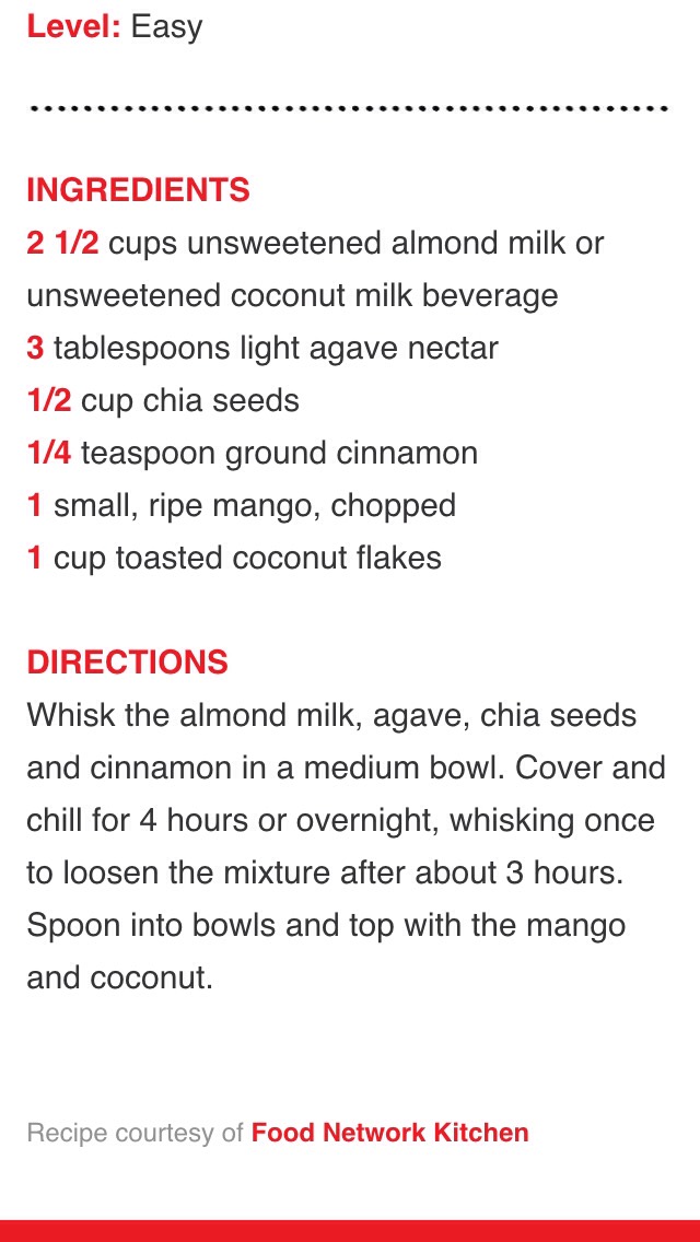 healthy chia seed pudding