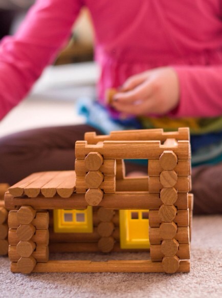 Building Toys

It doesn't really matter what building toy you choose, it could be simply blocks or it could be one of the fancier ones inspired by physics and science. Our favorite is Lincoln logs, Vivi loves fitting the pieces together and setting in the little windows and doors.