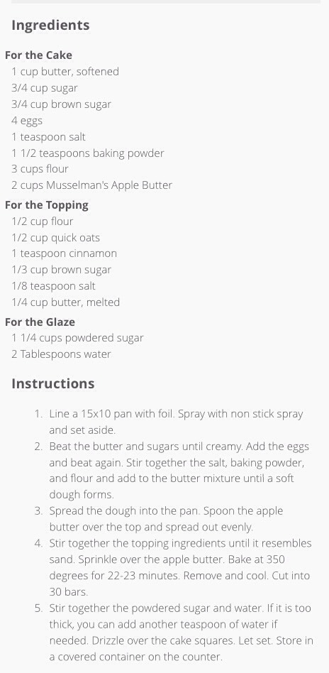 ✨Apple Butter Crumble Cake✨