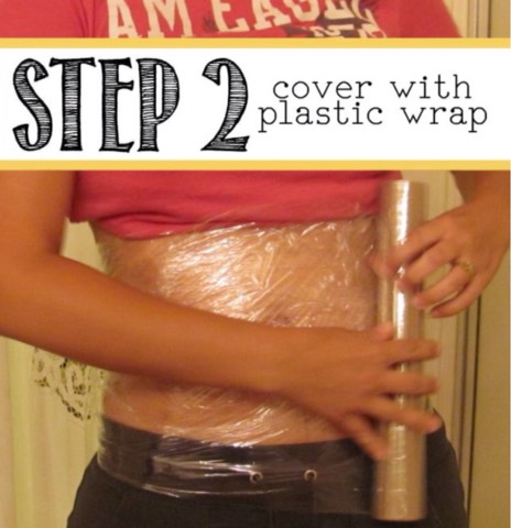 Wrap around the area about 2-3 times. Tight, but not too tight because you do have to keep it on all night.