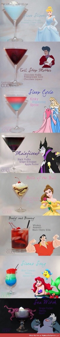 DISNEY INSPIRED ADULT DRINKS!
