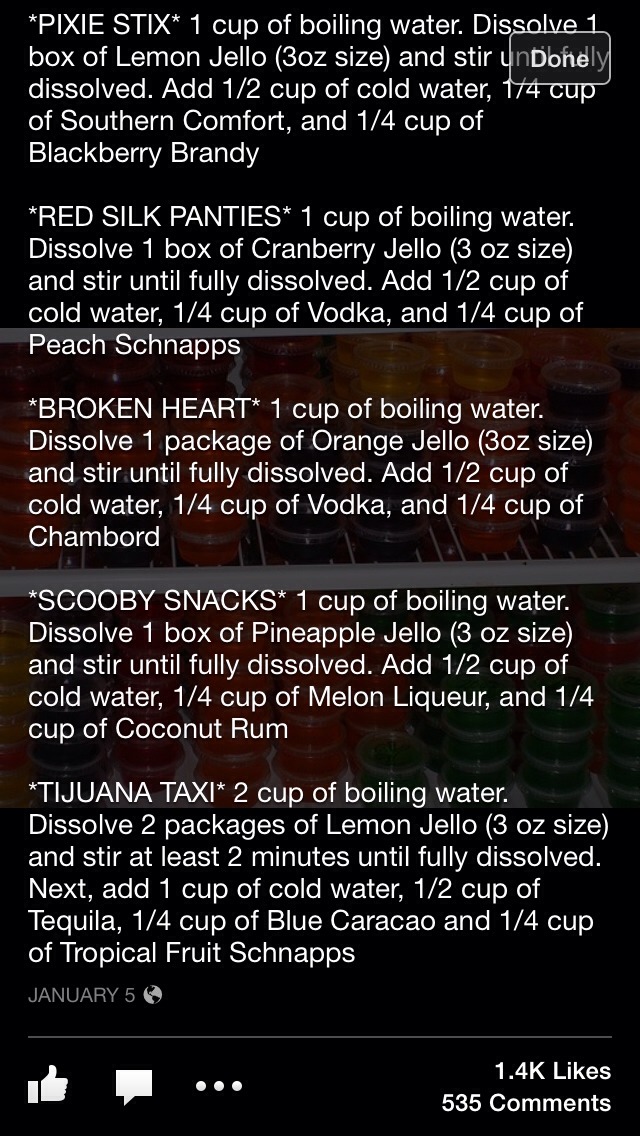 Jello Shots