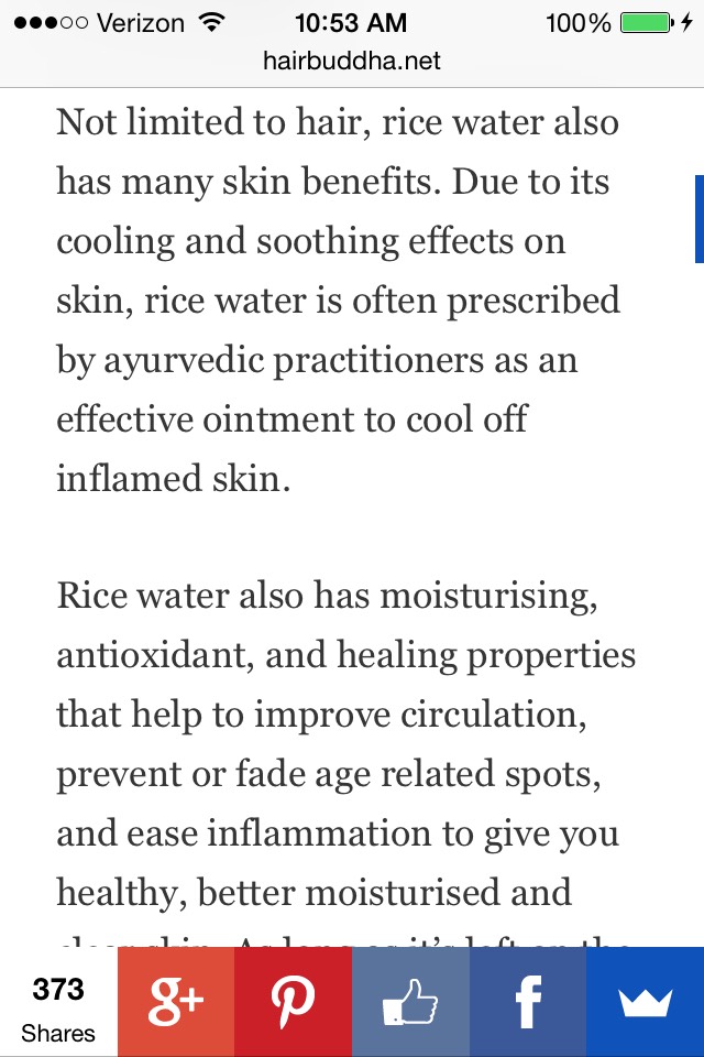 Rice Water For Beautiful Hair & Skin