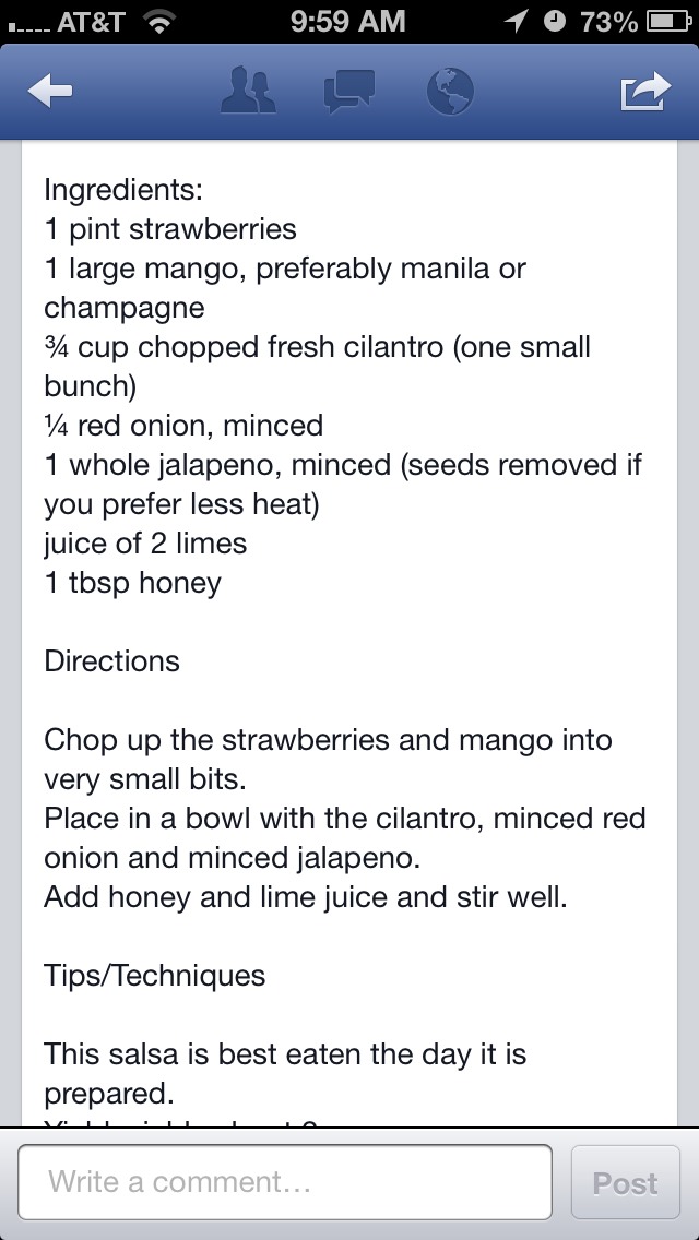 Strawberry Mango Salad 