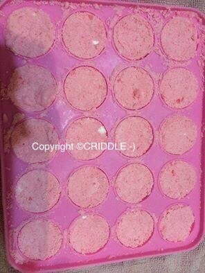 . Place the ingredients very firmly into a mould (I used a silicone cake pop mould). Once you finished placing all the ingredients in the moulds it's ready to gently pop out and use