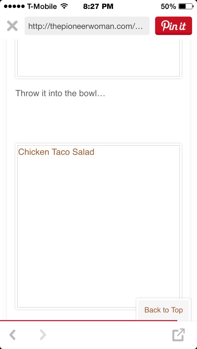 ❤️️Chicken Taco Salad❤️