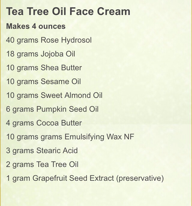 ❗️❕Diy Tea Tree Oil Face Cream❕❗️