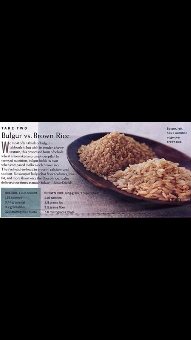 Bulgur Vs Brown Rice Benefit 