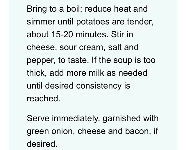 Creamy Potato Bacon Soup β€οΈππ