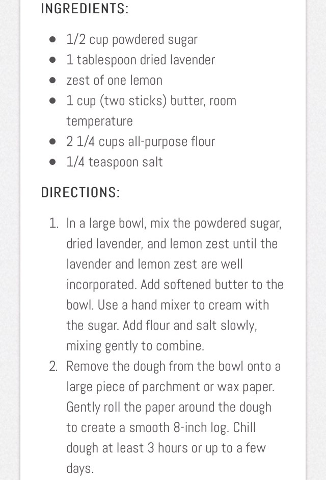 Sensational Lavender Shortbread Cookies
