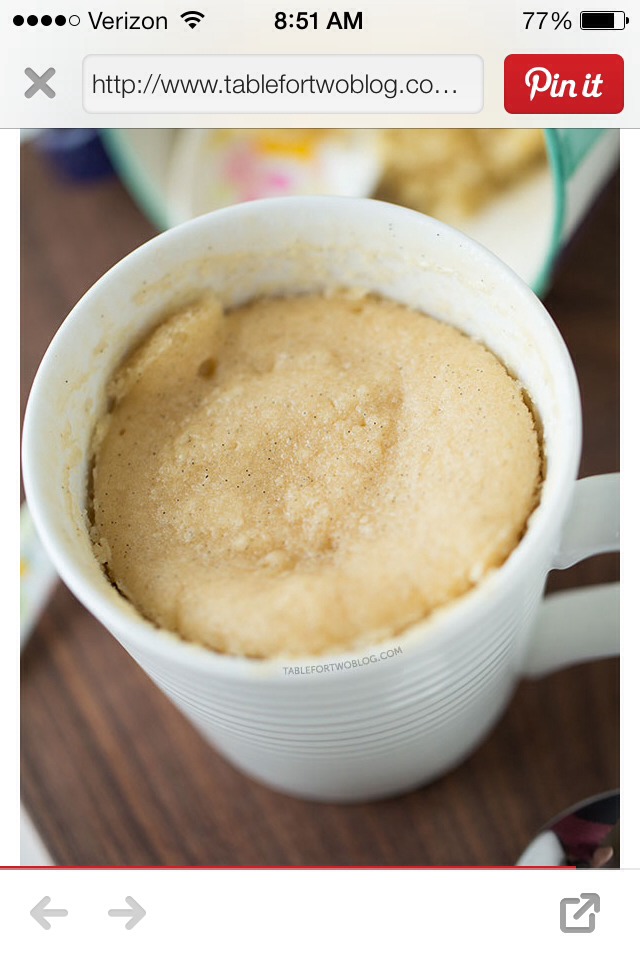Very Vanilla Mug Cake 💕 So Moist And Delicious- And Easy!!