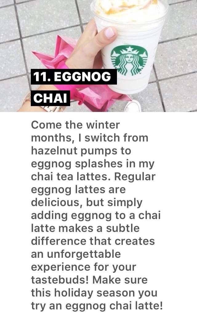 29 BEST STARBUCKS DRINKS 