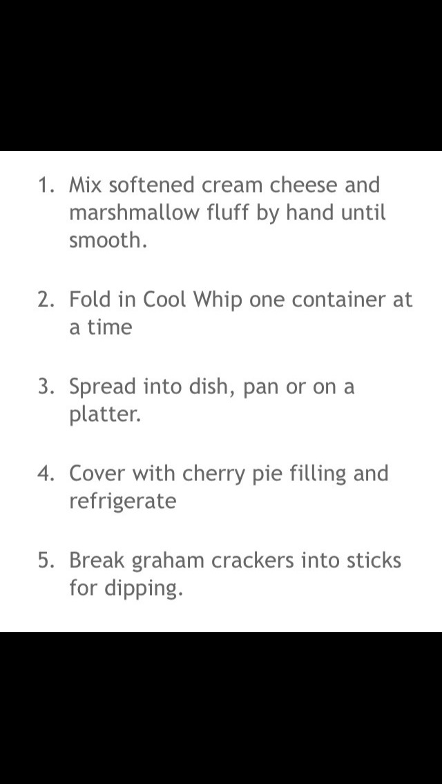 Cherry Cheese Cake Dip