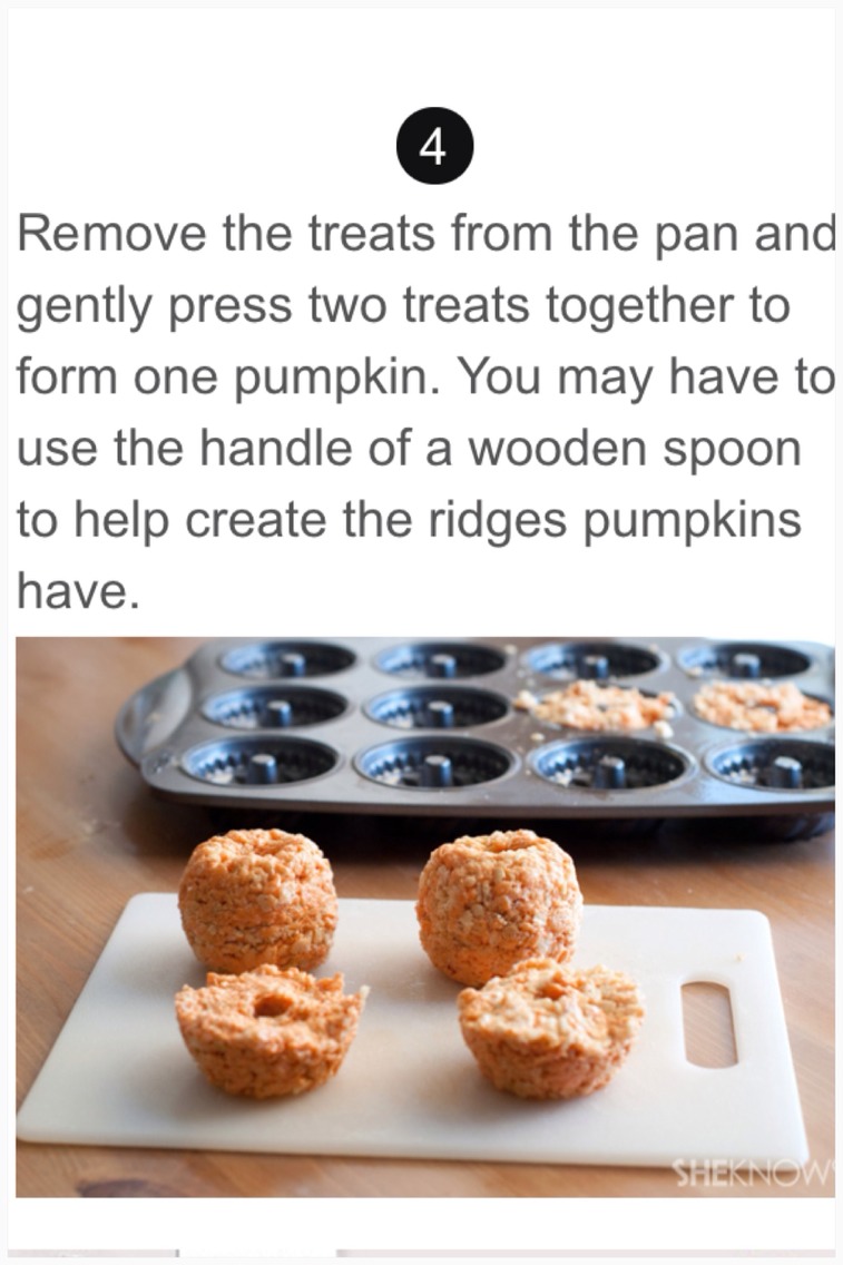 Cute Pumpkin Rice Krispies Treats 🎃