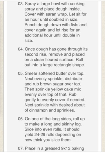 Cake Batter Cinnamon Rolls