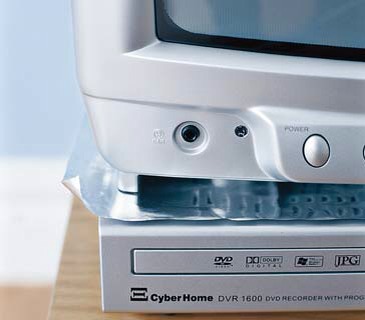 Aluminum Foil as an Antenna. Slip a sheet of foil between the machines to separate the fields.