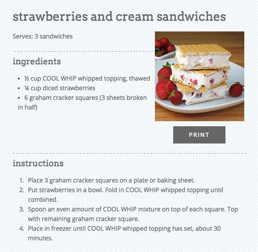 Strawberries & Cream Ice Cream Sandwiches #tipIt