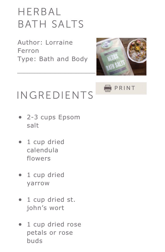 HOMEMADE HERBS & Bath Salts 💜