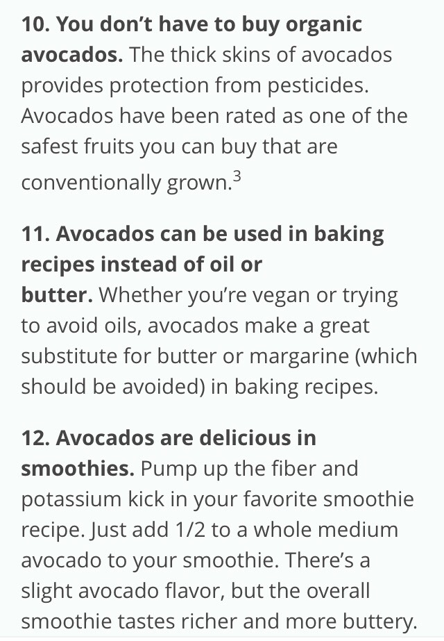 "15 THINGS YOU DIDN'T KNOW ABOUT AVOCADOS"