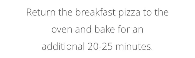 Breakfast pizza with hash brown crust