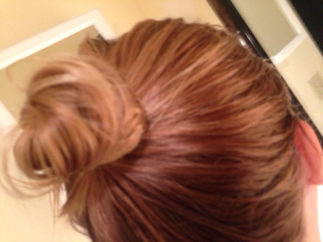 Put you hair in a ponytail or bun and leave it in for 2 hours