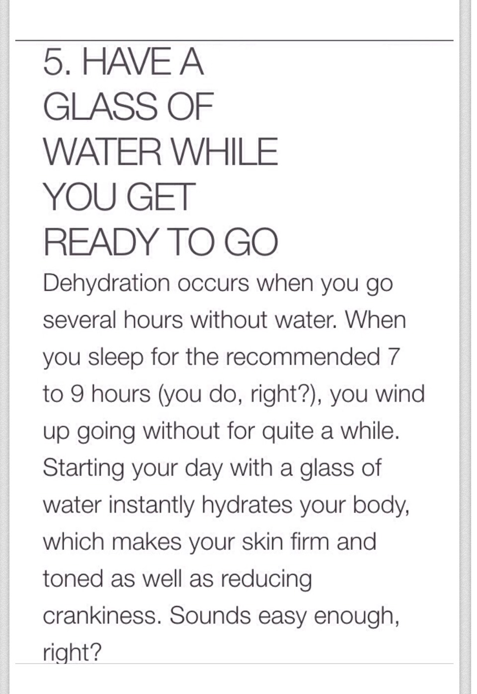 Morning Habits You Should Be Doing